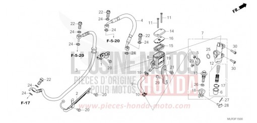 REAR BRAKE MASTER CYLINDER CBR500RAR de 2024